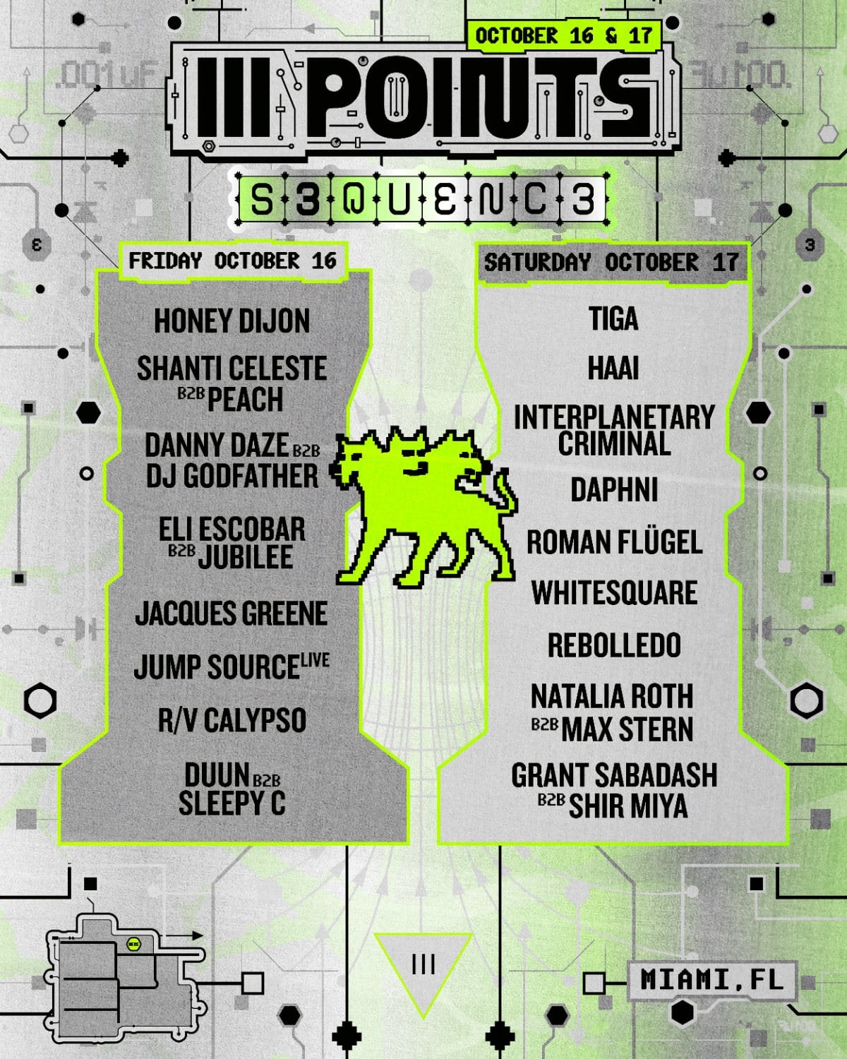 S3QUENC3 stage poster