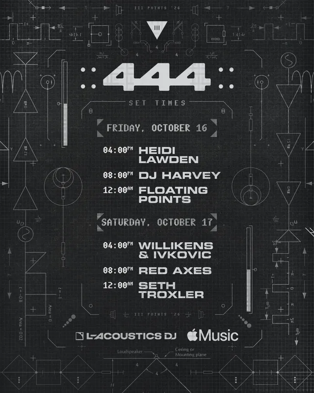 444 stage lineup poster
