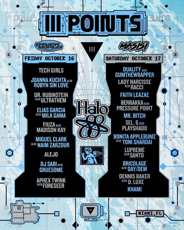 Halo 88 stage lineup poster