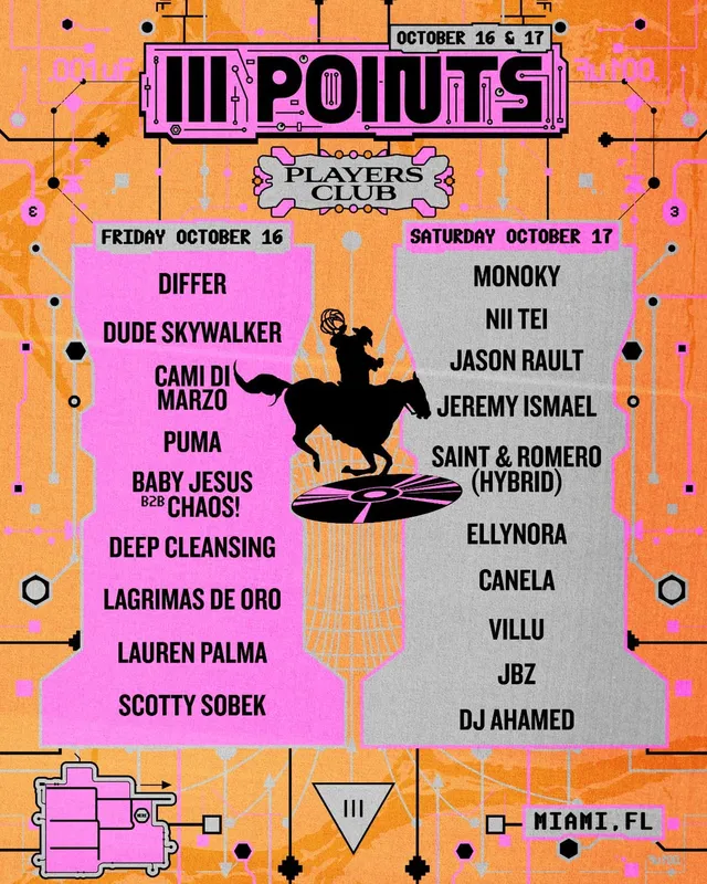 Players Club stage lineup poster