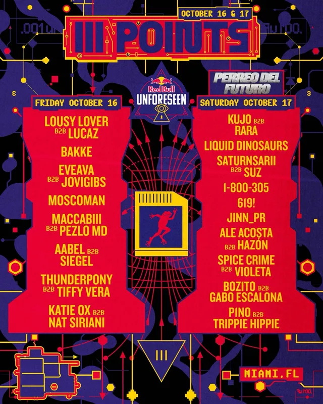 Unforeseen stage lineup poster
