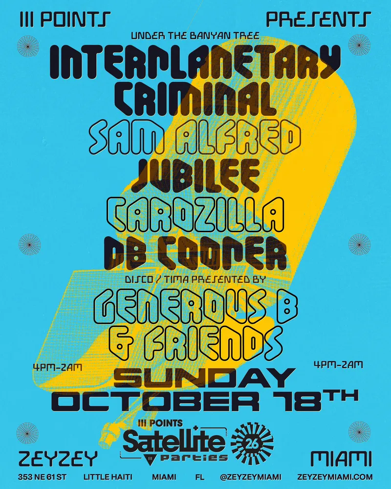 Zey Zey Satellite 26 lineup artwork