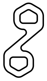 Hexagonal relay link diagram.