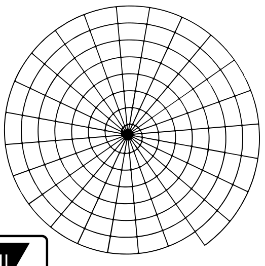 Polar tracking grid diagram.