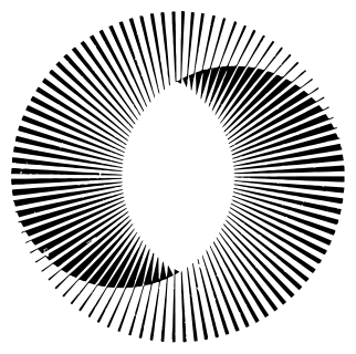 Radial fan antenna diagram.